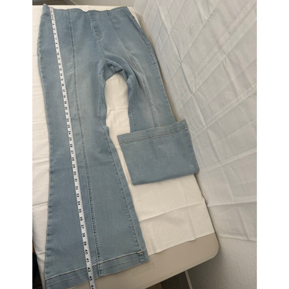 INC Women's Light Wash Flared Jeans Size 14 - Picture 4 of 7